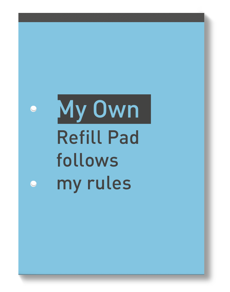 Refill Pad
